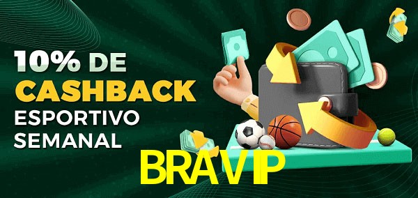 10% de bônus de cashback na BRAVIP